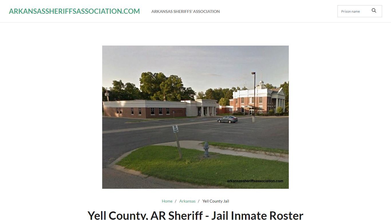 Yell County, AR Sheriff - Jail Inmate Roster